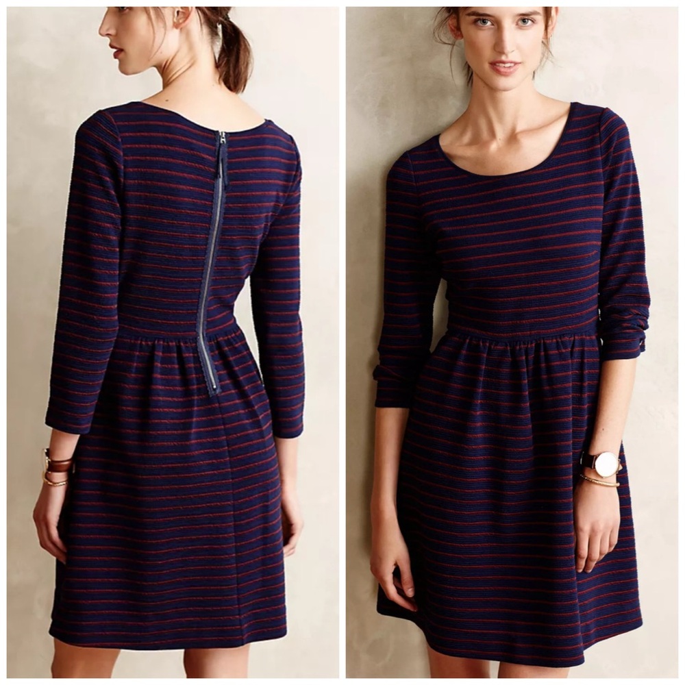 Anthropologie Maeve Brenna Striped Dress